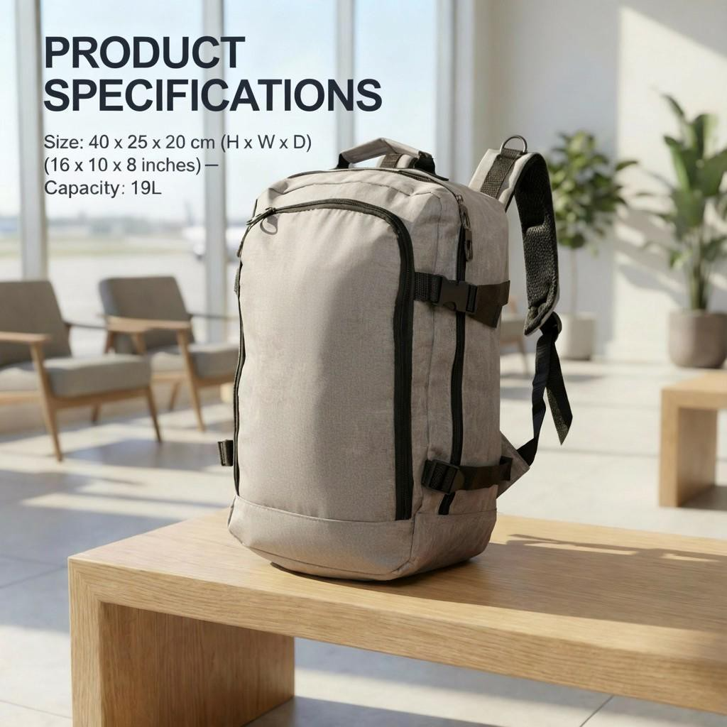 Friu Airline Approved Underseat Cabin Backpack BP-120 (45 × 25 × 20 cm)